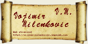 Vojimir Milenković vizit kartica